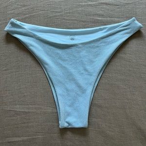Monday Swimwear Byron Bottom in Powder blue Shimmer